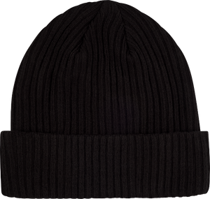 Genuine Fender Guitars Pick Patch Ribbed Beanie Hat, Black