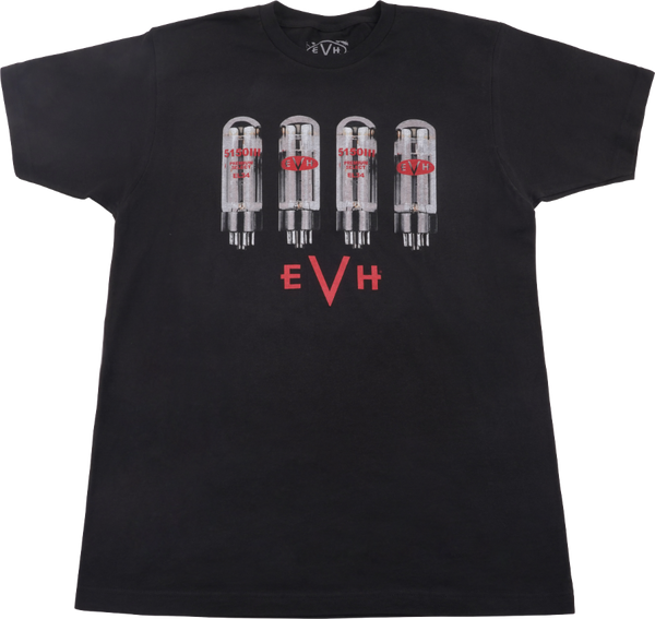 EVH Eddie Van Halen Amp Tube Logo Tee T-Shirt, Black, S, Small