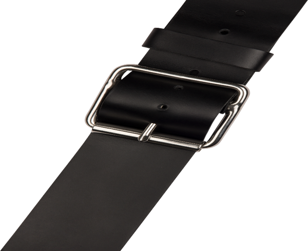 Jackson Studded Leather Guitar Strap, Adjustable, Black, 2.5" Wide