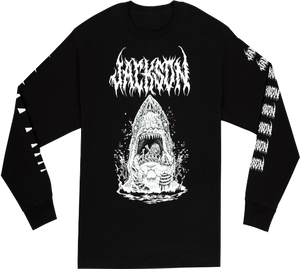 Jackson Guitars Sharkrot Long Sleeve Tee, T-Shirt, Black, M, Medium