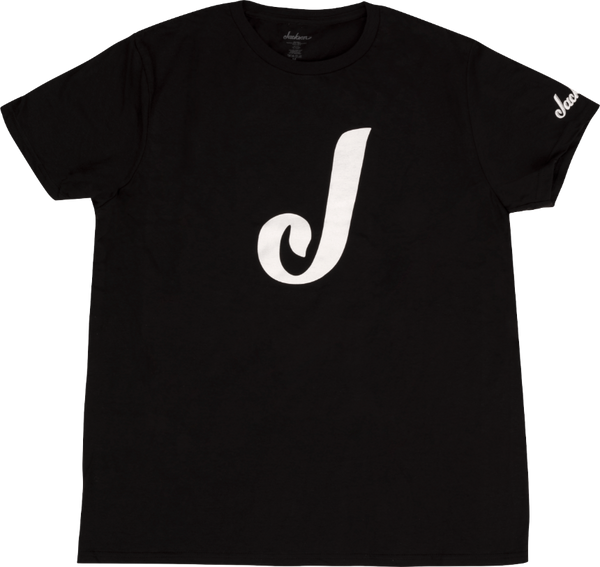 Jackson Guitars J Logo Tee T-Shirt, Black, S, Small