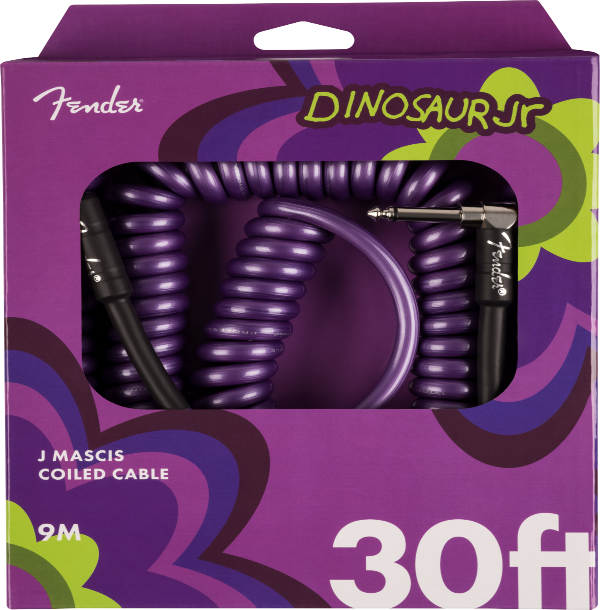 Genuine Fender J MASCIS of Dinosaur Jr 30' Coiled Instrument/Guitar Cable
