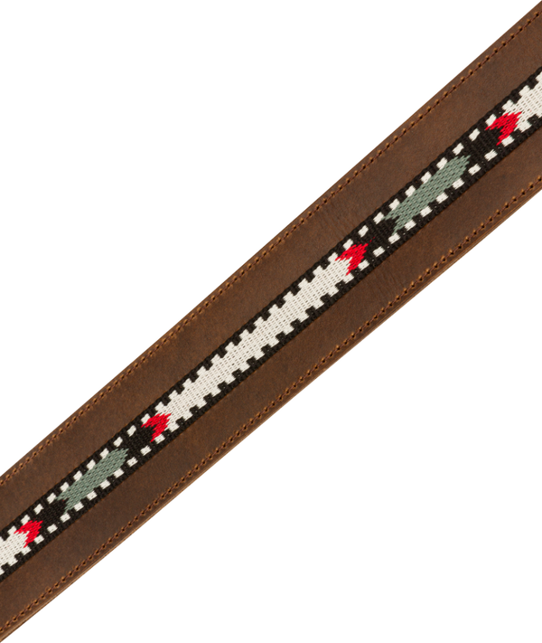 Genuine Fender Paramount Acoustic Guitar Leather Strap, Brown - 099-0612-021