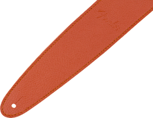 Genuine Fender Limited Edition Leather Guitar Strap, Tangerine, 099-0649-017