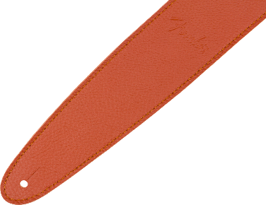 Genuine Fender Limited Edition Leather Guitar Strap, Tangerine, 099-0649-017