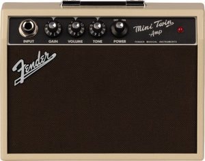 Fender Mini '65 Twin Electric Guitar Amplifier Miniature Portable Amp, Blonde