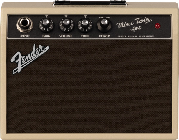 Fender Mini '65 Twin Electric Guitar Amplifier Miniature Portable Amp, Blonde