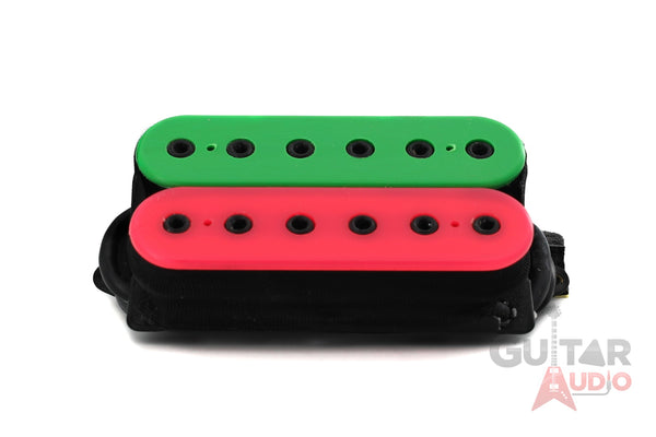 DiMarzio DP158PSP Evolution Neck Guitar Pickup, F-Spaced, Green/Pink