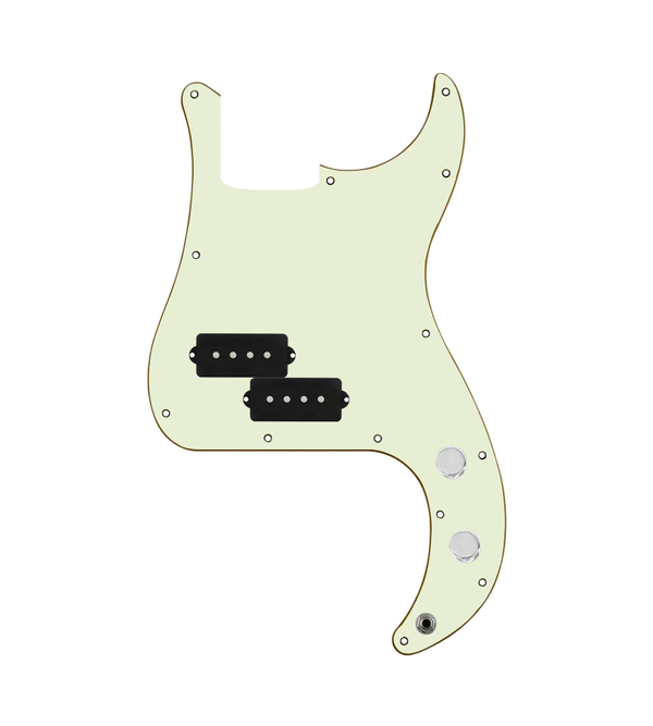 920D Custom  Precision Bass Loaded Pickguard, Drive (Hot), Mint Green Pickguard, and PB Wiring Harness