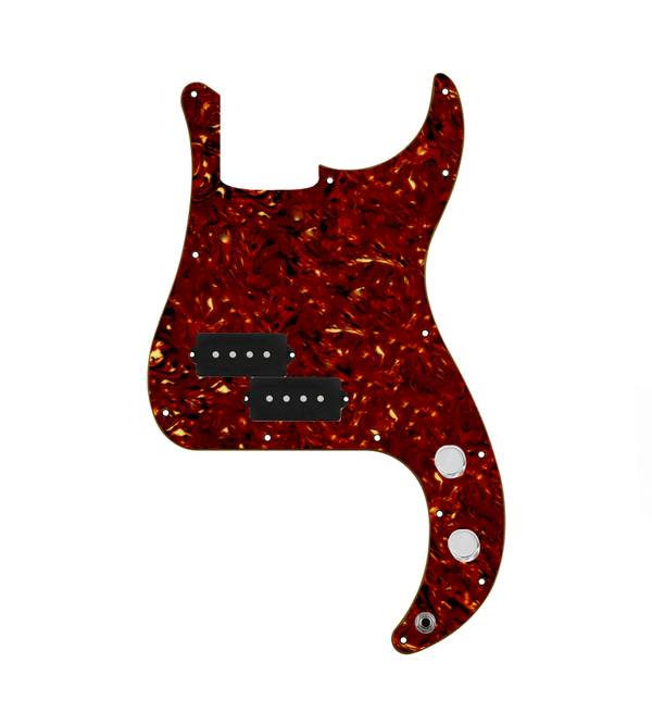 920D Custom Precision Bass Loaded Pickguard With Drive (Hot) Pickups, Tortoise Pickguard, and PB Wiring Harness