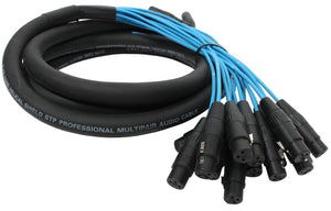 Elite Core 16 Channel 10' ft Fan-to-Fan Audio Cable XLR Stage Snake - PEX1610