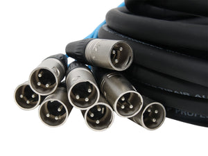 Elite Core 8 Channel 30' ft Fan-to-Fan Audio Cable XLR Stage Snake - PEX830