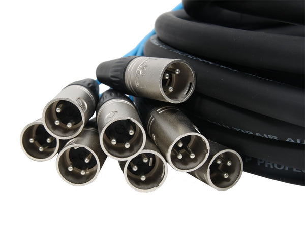 Elite Core 8 Channel 30' ft Fan-to-Fan Audio Cable XLR Stage Snake - PEX830