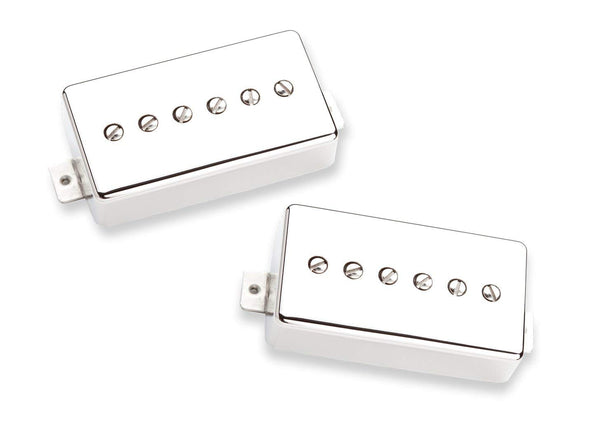 Seymour Duncan SPH90-1 Phat Cat P90 Humbucker-Size Nickel NECK/BRIDGE Pickup Set