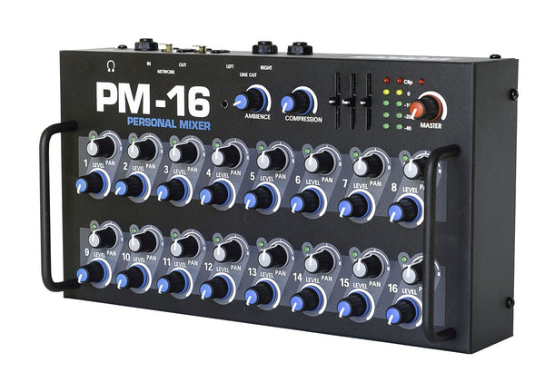 Elite Core PM16 16-Channel Pro Personal Monitor Mixer with Neutrik Ethercon