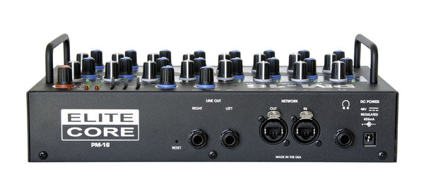 Elite Core PM16 16-Channel Pro Personal Monitor Mixer with Neutrik Ethercon