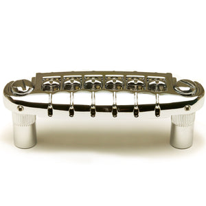 Graph Tech ResoMax NW1 Autolock Wraparound Bridge with Alloy Saddles - CHROME
