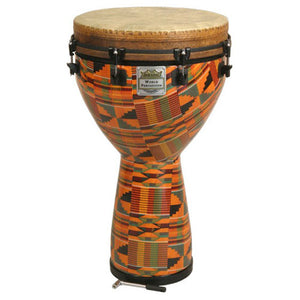 Remo 24" x 12" Key-Tuned Kinte Kloth Design Djembe Drum - DJ0012PM