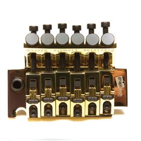 Graph Tech Ghost LB-63 Floyd Rose Tremolo Bridge w/Piezo Pickups GOLD PN-0080-G0