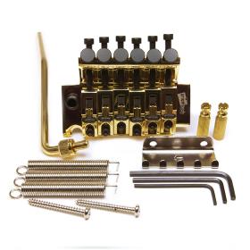 Graph Tech Ghost LB-63 Floyd Rose Tremolo Bridge w/Piezo Pickups GOLD PN-0080-G0