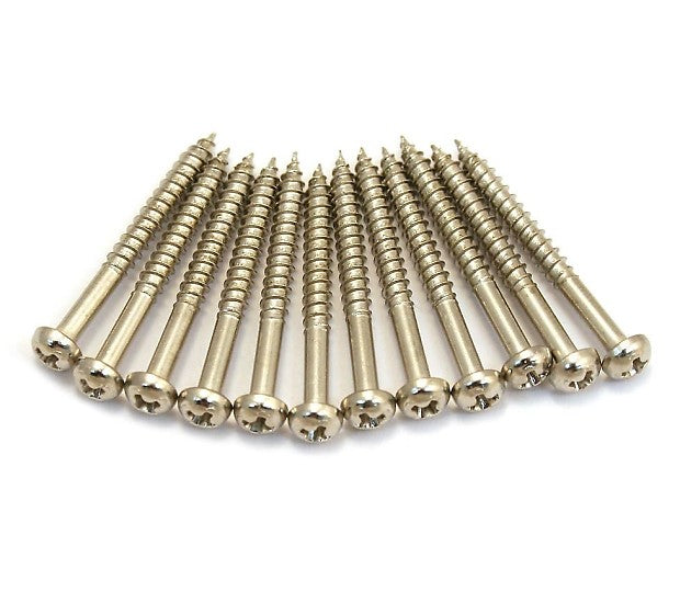 Genuine Fender (12) AVRI Jazzmaster/Tele Guitar Pickup Wood Mounting Screws