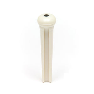 Graph Tech TUSQ Martin Style WHITE Acoustic Guitar Bridge Pins, BLACK DOT