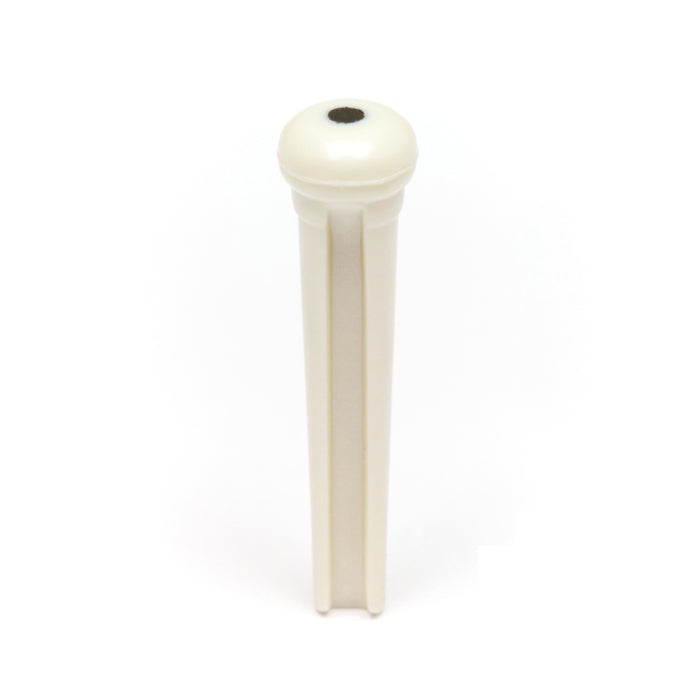 Graph Tech TUSQ Martin Style WHITE Acoustic Guitar Bridge Pins, BLACK DOT