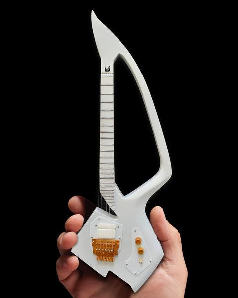 AXE HEAVEN The Artist Formerly Known as- White Auerswald Model C Miniature Guitar Gift