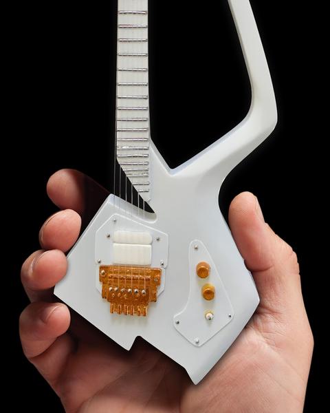 AXE HEAVEN The Artist Formerly Known as- White Auerswald Model C Miniature Guitar Gift