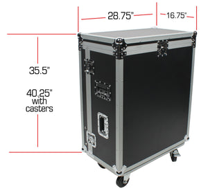 OSP ATA Flight Road Tour Case w/ Casters and Doghouse for Presonus 24.4.2 Mixer