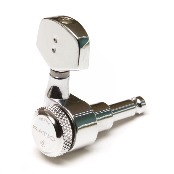 Graph Tech RATIO 3x3 LOCKING 2-pin Guitar Tuners/Tuning Keys - CHROME, PRL-8311-C0