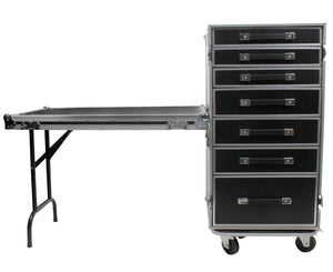 OSP Pro-Work ATA 7-Drawer Utility/Equipment Gear Road Tour Case w/ Casters