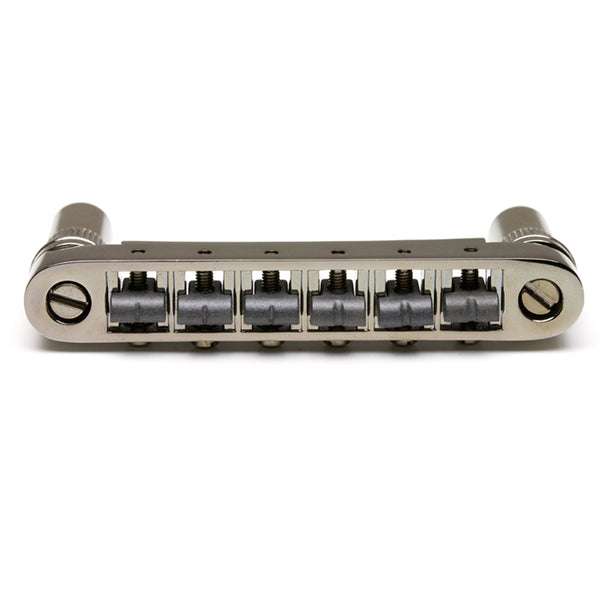 Graph Tech ResoMax NV2 AutoLock Tune-O-Matic Bridge, 6MM BLACK NICKEL PS-8863-BN