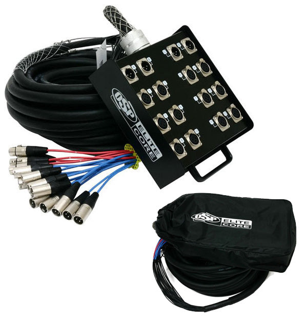 Elite Core PS12450 12 x 4 Channel 50' ft Pro Audio Cable XLR Mic Stage Snake