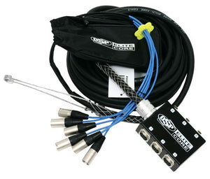 Elite Core 6 Channel 30' ft Pro Audio Stage Cable XLR Mic Sub Snake - PS6030