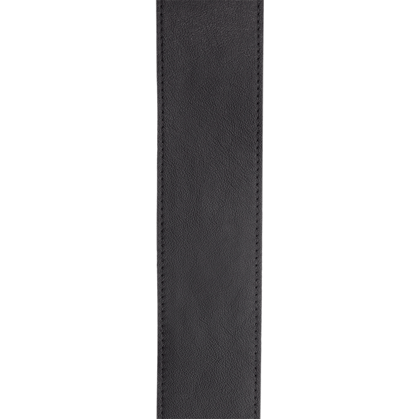 D'Addario 2.5" Wide Auto-Lock Comfort Leather Guitar Strap, Black, 25BAL00