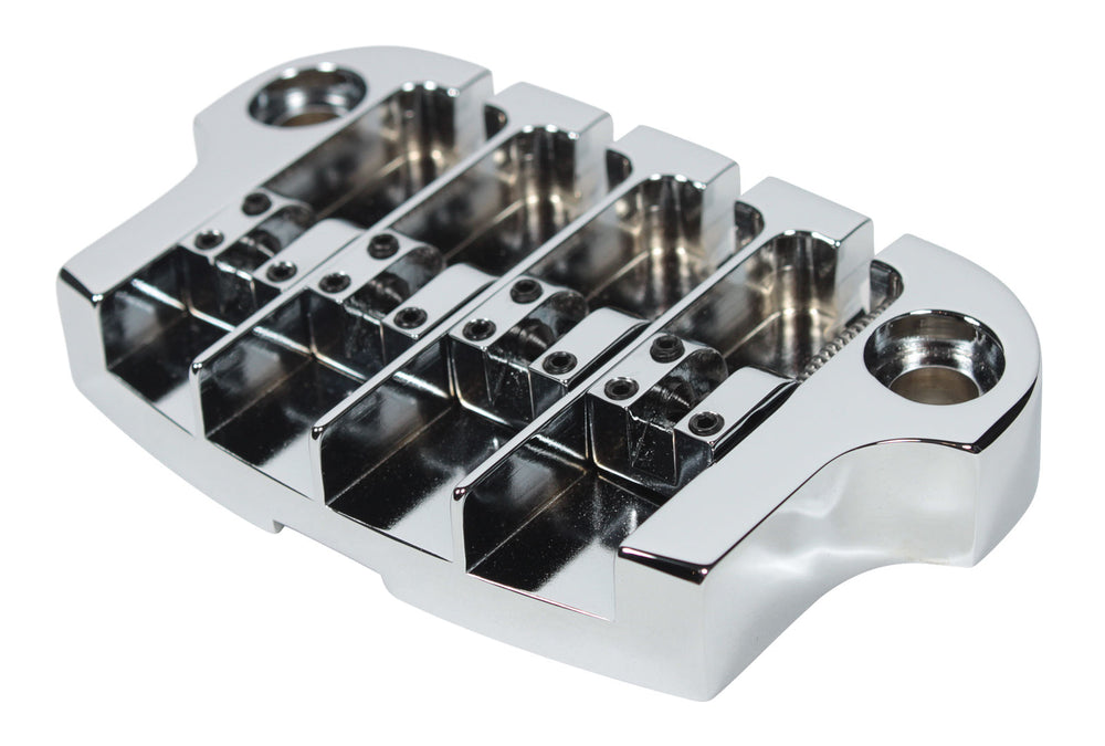 Hipshot SuperTone 3-Point Replacement Bridge for 4-String Gibson Bass - CHROME