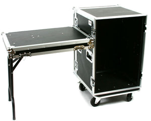 OSP 16-Space ATA 16U Deep Amp Rack Flight Road Tour Case w/ Table - RC16U-20SL