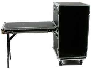 OSP 20-Space ATA 20U Deep Amp Rack Flight Road Tour Case w/ Table - RC20U-20SL