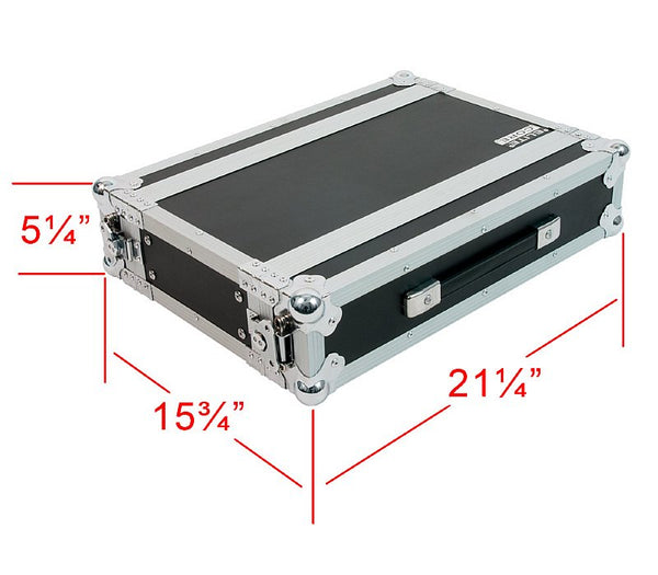 Elite Core 2-Space ATA 10" Deep Effects Flight Rack Case - RC2U-10