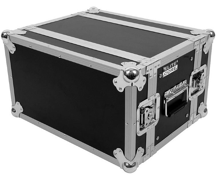 Elite Core 6-Space ATA 6U Shallow Effects Rack Road Tour Flight Case - RC6U-10