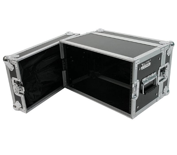 Elite Core 6-Space ATA 6U Shallow Effects Rack Road Tour Flight Case - RC6U-10