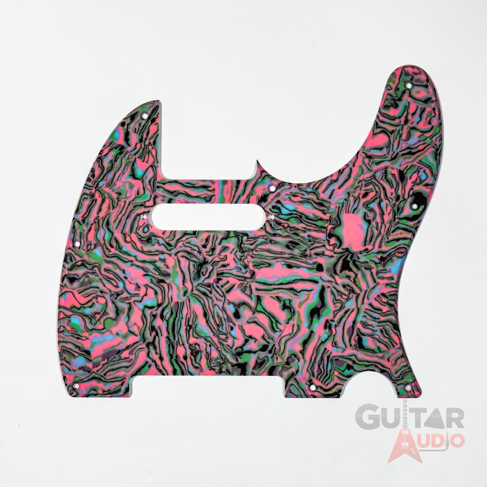 D'Andrea Pro Telecaster/Tele 8-Hole Guitar Pickguard - Retro Swirl