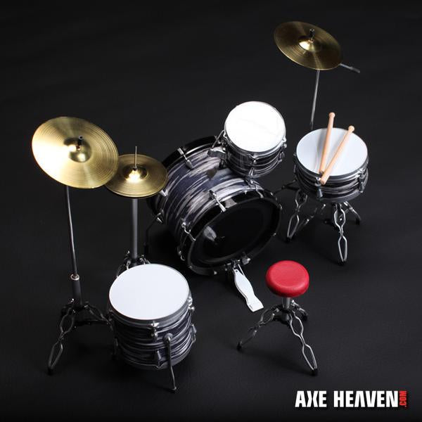 AXE HEAVEN Fab Four Classic Oyster Ringo Starr MINIATURE Drum Set Display Gift
