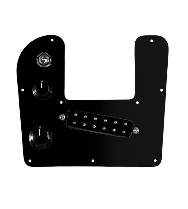 920D Custom Rogue Lap Steel Loaded Pickguard With A Black Polyphonics Pickup and Black Pickguard