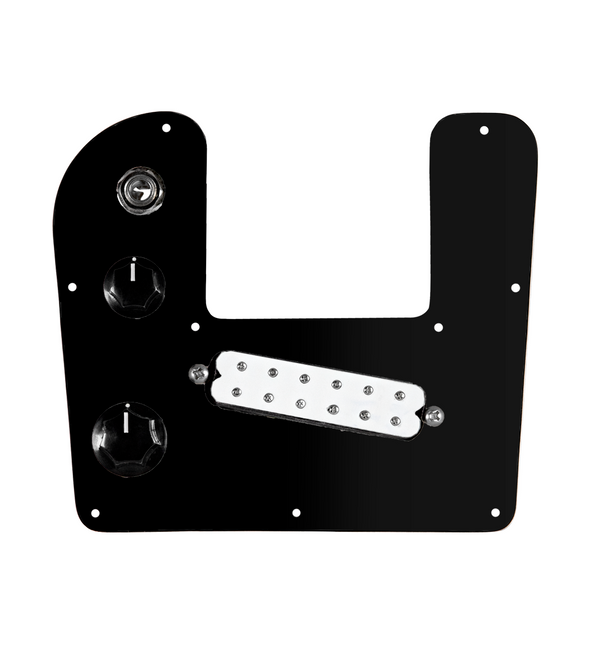 920D Custom Rogue Lap Steel Loaded Pickguard With A White Polyphonics Pickup and Black Pickguard