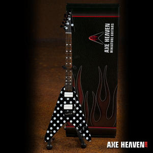 AXE HEAVEN Randy's "Harpoon" Polka Dot Signature Miniature Guitar Display Gift