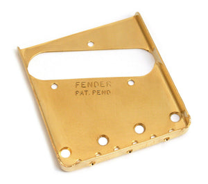 Genuine Fender Bridge Plate for American Vintage Tele/Telecaster - GOLD
