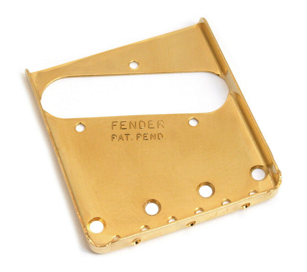Genuine Fender Bridge Plate for American Vintage Tele/Telecaster - GOLD