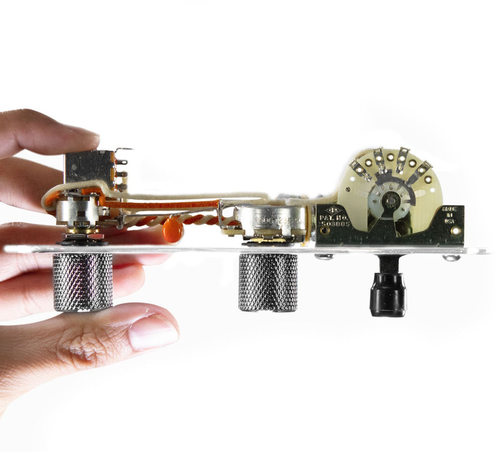 920D Custom Loaded Pre-Wired 7-Way Wiring Control Plate for T-Style Guitar